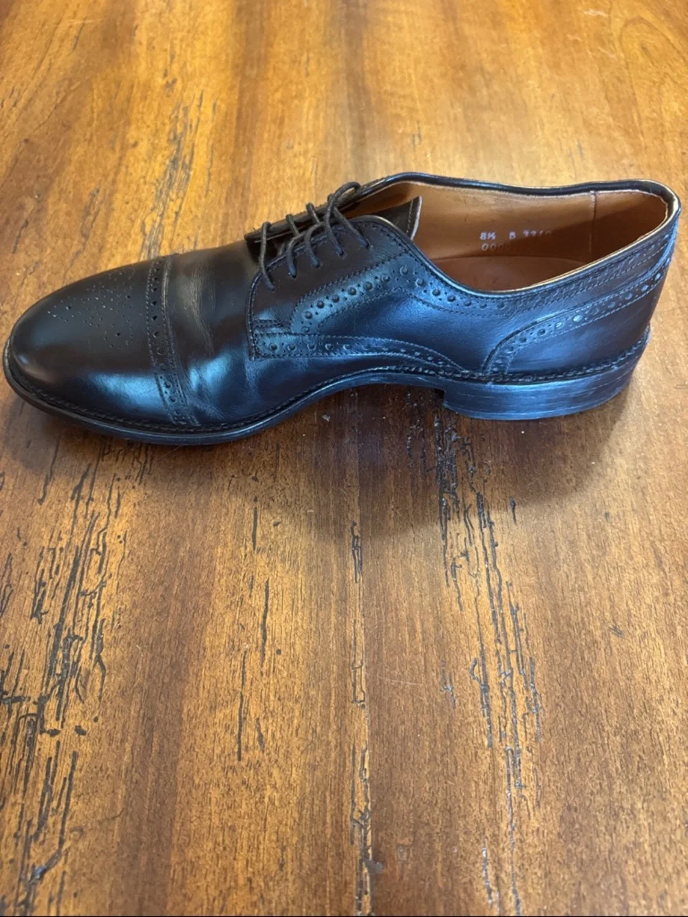 Allen Edmonds Colton Cap Toe Oxford Dress Shoes Black Leather Men’s 8.5 D 3310